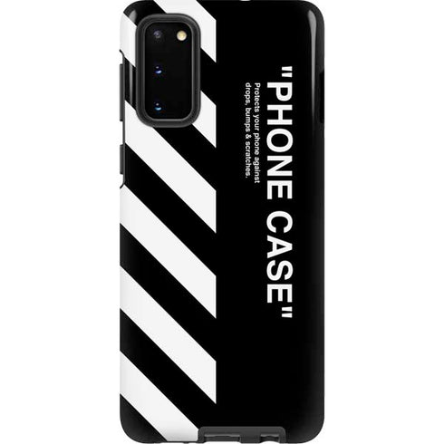 Black and White Stripes Galaxy S20 Pro Case