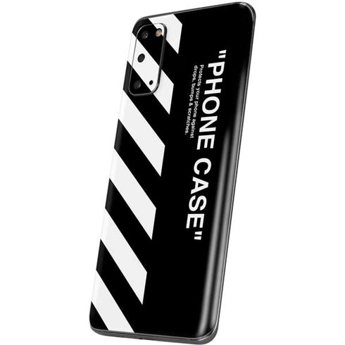 Black and White Stripes Galaxy S20 Skin