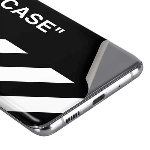 Black and White Stripes Galaxy S20 Skin