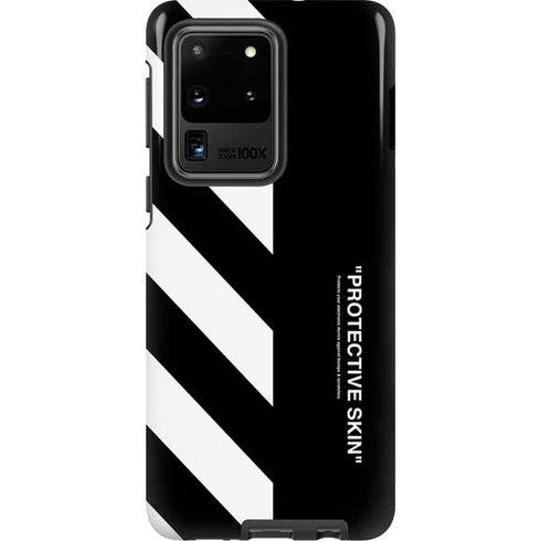Black and White Stripes Galaxy S20 Ultra 5G Pro Case