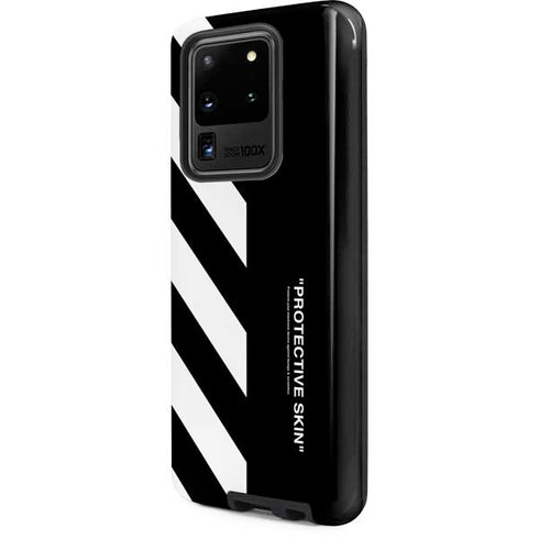 Black and White Stripes Galaxy S20 Ultra 5G Pro Case