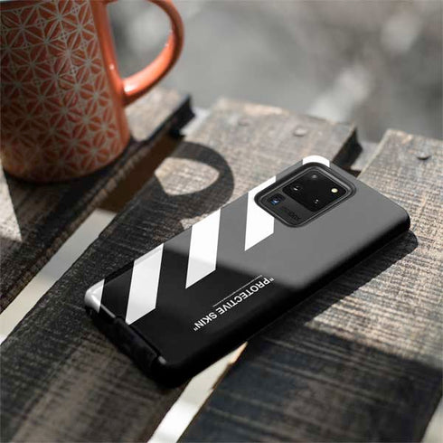Black and White Stripes Galaxy S20 Ultra 5G Pro Case