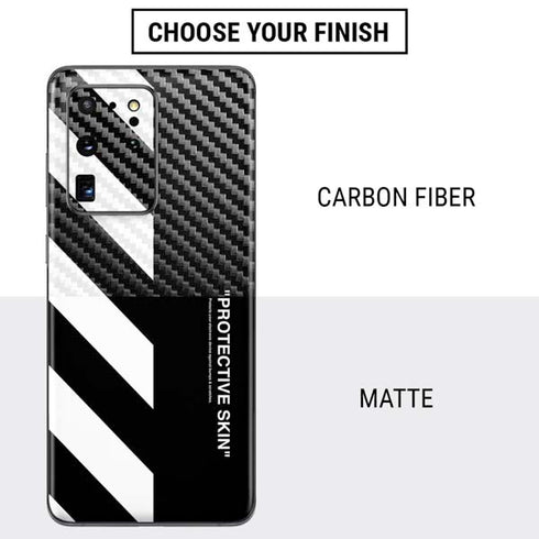 Black and White Stripes Galaxy S20 Ultra 5G Skin
