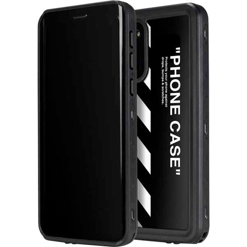 Black and White Stripes Galaxy S20 Waterproof Case