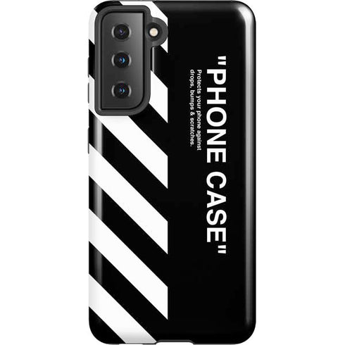 Black and White Stripes Galaxy S21 5G Pro Case