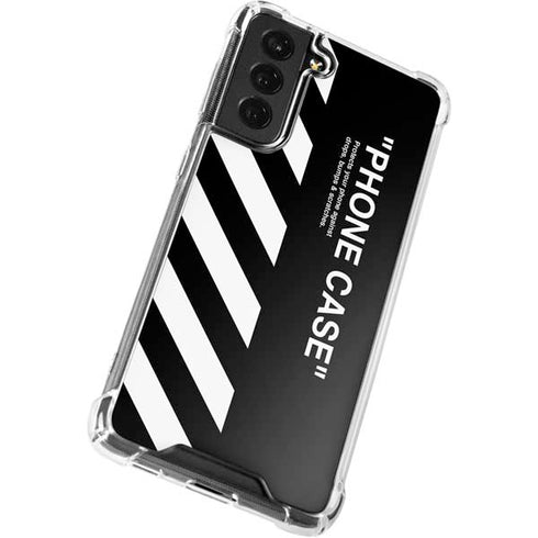 Black and White Stripes Galaxy S21 FE Clear Case