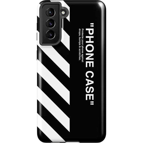 Black and White Stripes Galaxy S21 Plus 5G Pro Case