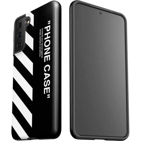 Black and White Stripes Galaxy S21 Plus 5G Pro Case