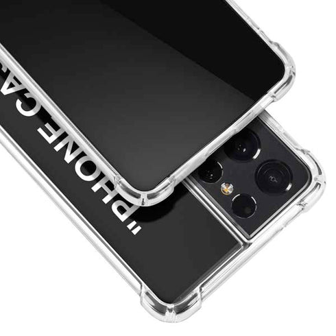Black and White Stripes Galaxy S21 Ultra 5G Clear Case