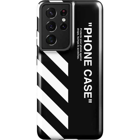 Black and White Stripes Galaxy S21 Ultra 5G Pro Case