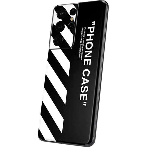 Black and White Stripes Galaxy S21 Ultra 5G Skin