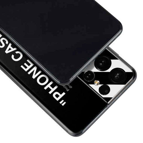 Black and White Stripes Galaxy S21 Ultra 5G Skin