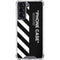 Black and White Stripes Galaxy S22 Clear Case