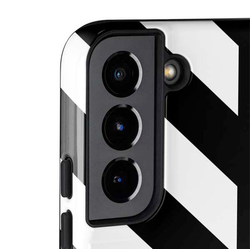 Black and White Stripes Galaxy S22 Plus Pro Case