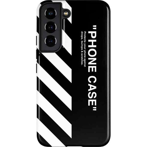 Black and White Stripes Galaxy S22 Pro Case