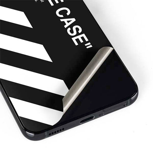 Black and White Stripes Galaxy S22 Skin