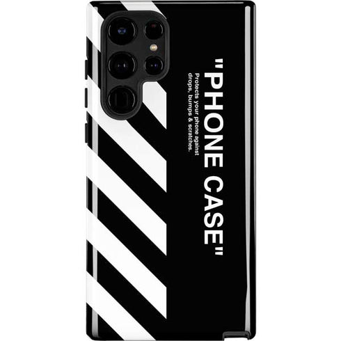 Black and White Stripes Galaxy S22 Ultra Pro Case