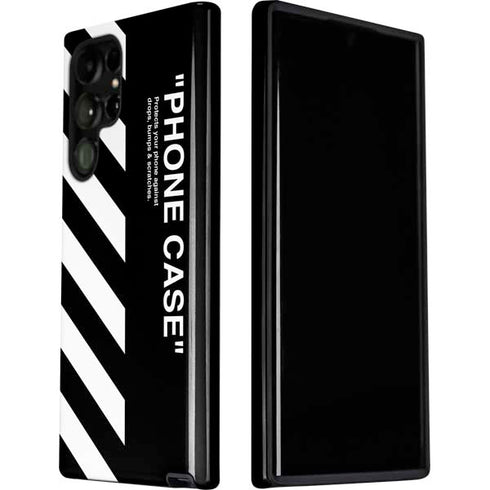 Black and White Stripes Galaxy S22 Ultra Pro Case