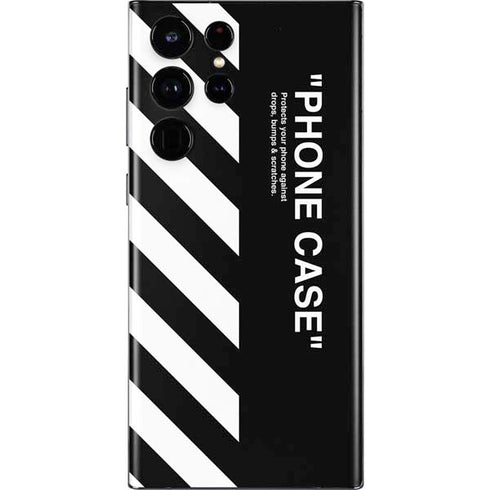 Black and White Stripes Galaxy S22 Ultra Skin
