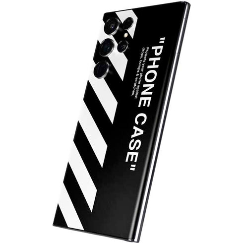Black and White Stripes Galaxy S22 Ultra Skin