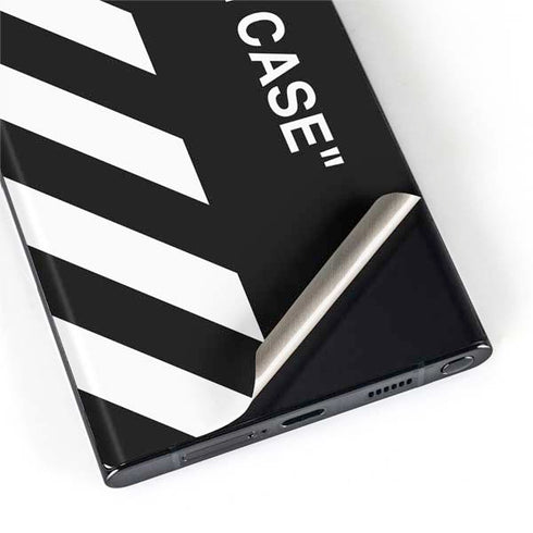Black and White Stripes Galaxy S22 Ultra Skin