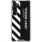 Black and White Stripes Galaxy S23 Clear Case