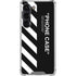 Black and White Stripes Galaxy S23 Clear Case