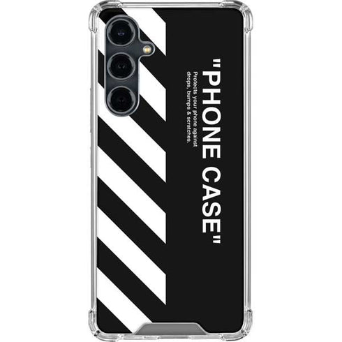 Black and White Stripes Galaxy S23 FE Clear Case