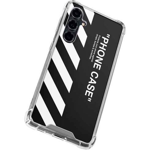 Black and White Stripes Galaxy S23 FE Clear Case