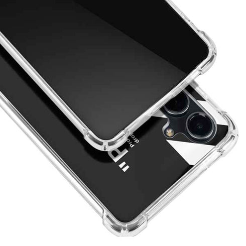 Black and White Stripes Galaxy S23 FE Clear Case