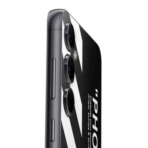 Black and White Stripes Galaxy S23 FE Skin