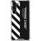 Black and White Stripes Galaxy S23 Plus Clear Case