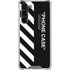 Black and White Stripes Galaxy S23 Plus Clear Case