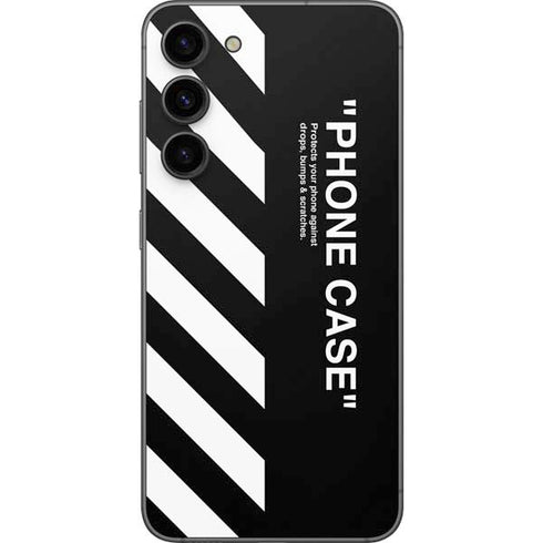 Black and White Stripes Galaxy S23 Plus Skin