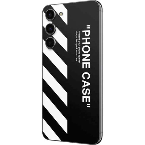 Black and White Stripes Galaxy S23 Plus Skin