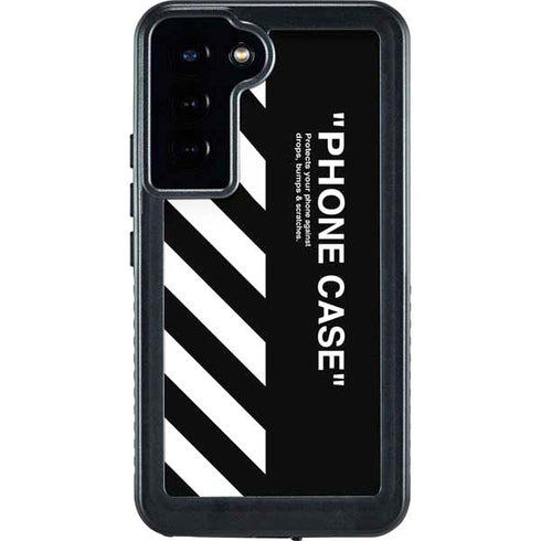 Black and White Stripes Galaxy S23 Plus Waterproof Case
