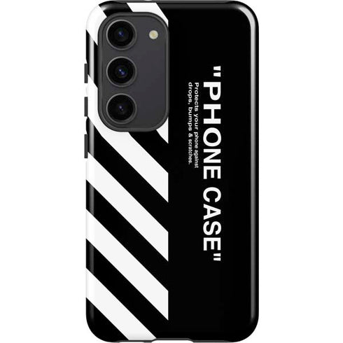 Black and White Stripes Galaxy S23 Pro Case