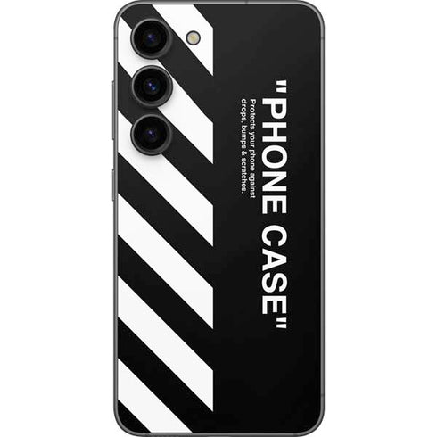 Black and White Stripes Galaxy S23 Skin
