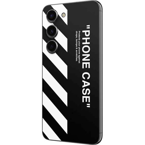 Black and White Stripes Galaxy S23 Skin