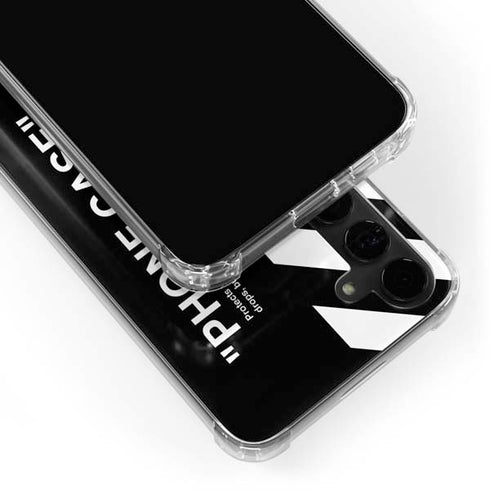 Black and White Stripes Galaxy S24 Plus Clear Case