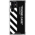 Black and White Stripes Galaxy S24 Ultra Clear Case