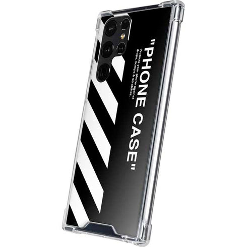 Black and White Stripes Galaxy S24 Ultra Clear Case