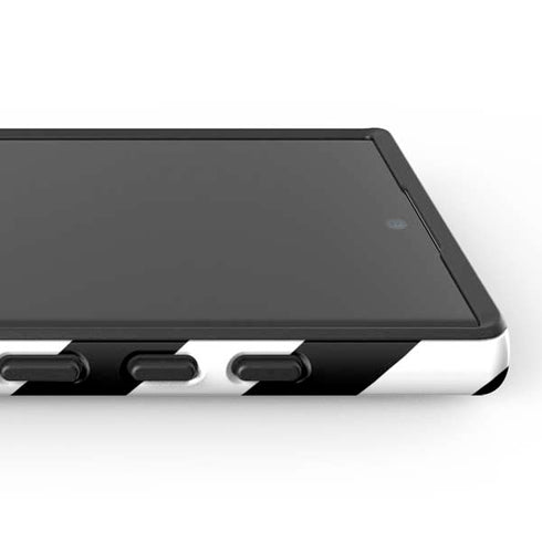 Black and White Stripes Galaxy S24 Ultra Impact Case
