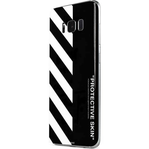 Black and White Stripes Galaxy S8 Plus Skin