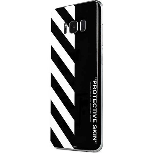 Black and White Stripes Galaxy S8 Skin