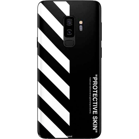 Black and White Stripes Galaxy S9 Plus Skin