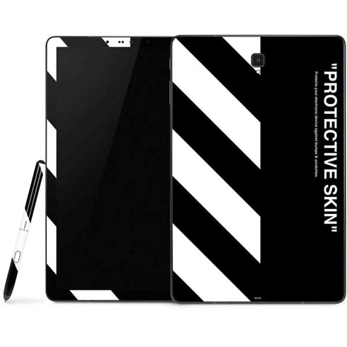 Black and White Stripes Samsung Galaxy Tab Skin