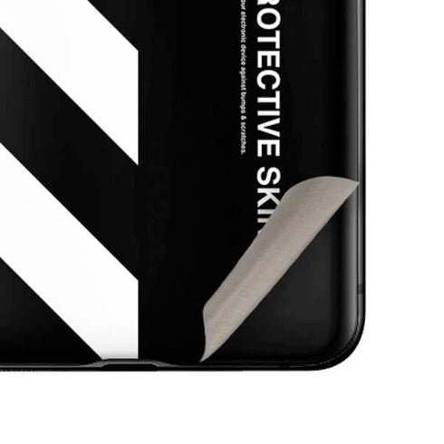 Black and White Stripes Galaxy Z Flip Skin