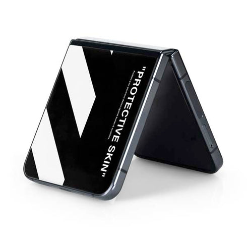 Black and White Stripes Galaxy Z Flip5 5G Skin