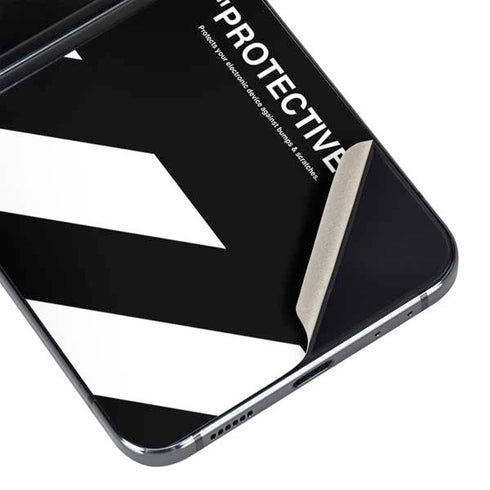 Black and White Stripes Galaxy Z Flip5 5G Skin